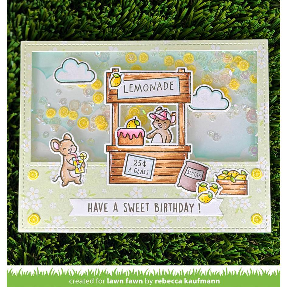 Lawn Fawn - Clear Stamps - Make Lemonade! Add-On-ScrapbookPal