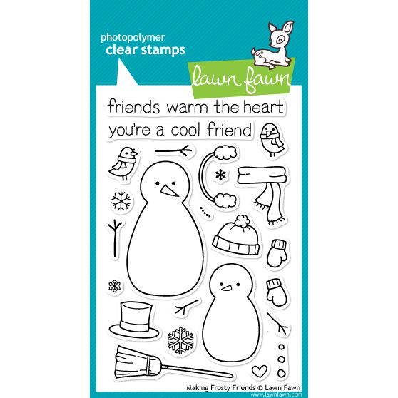 Lawn Fawn - Clear Stamps - Making Frosty Friends-ScrapbookPal