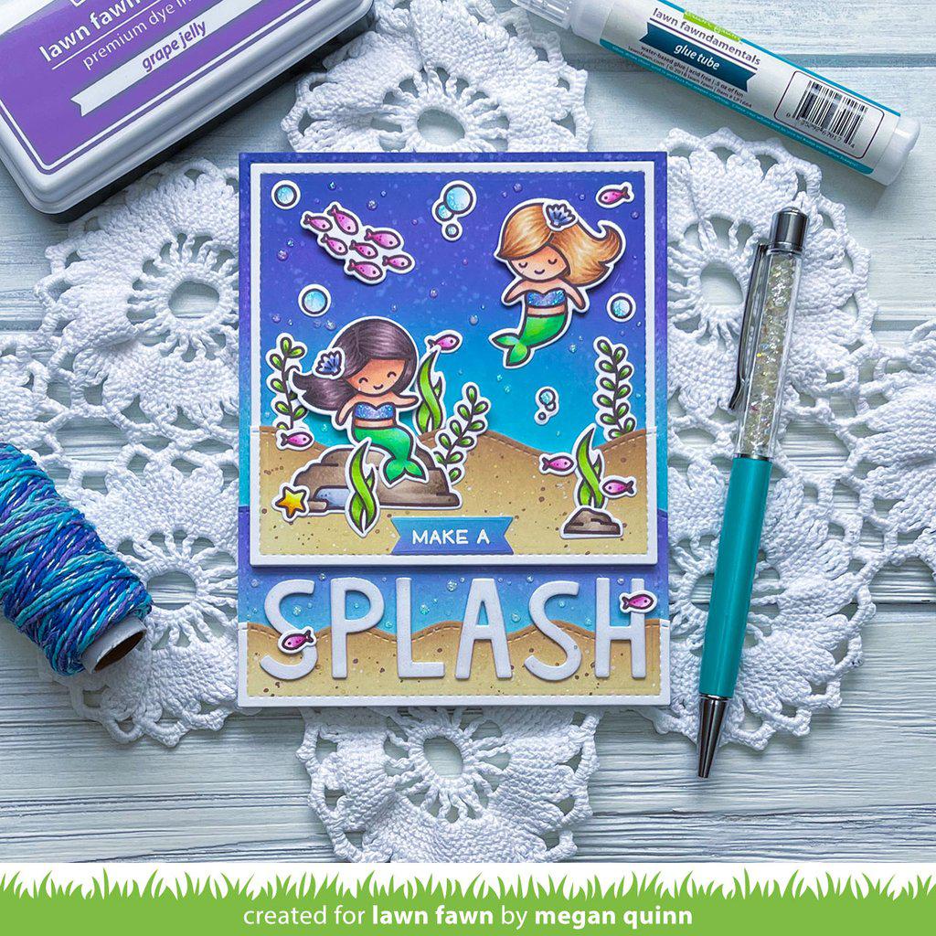 Lawn Fawn - Clear Stamps - Mermaid for You Flip-Flop-ScrapbookPal