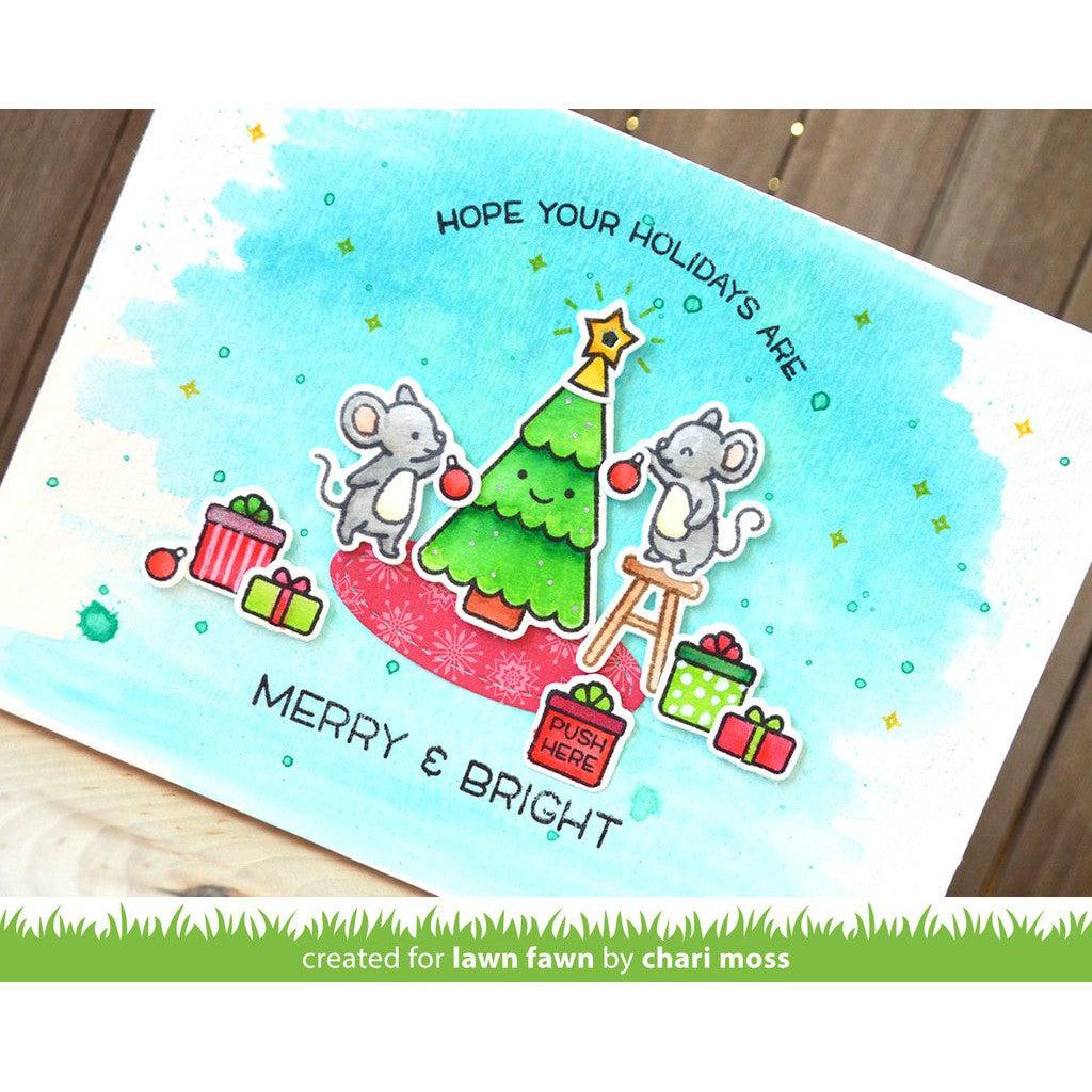 Lawn Fawn - Clear Stamps - Merry Mice-ScrapbookPal