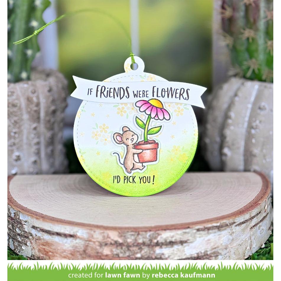 Lawn Fawn - Clear Stamps - Mice Flowers-ScrapbookPal
