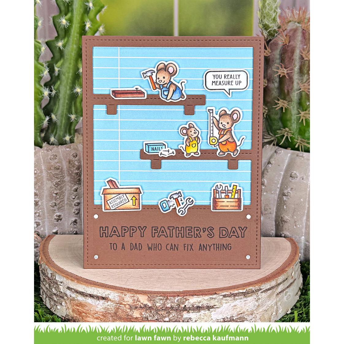 Lawn Fawn - Coloring Stencils - Mice Tools-ScrapbookPal
