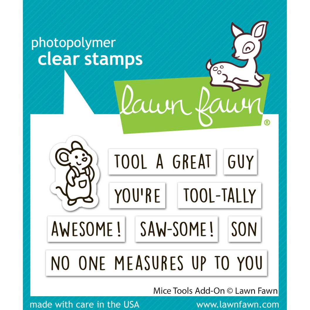 Lawn Fawn - Clear Stamps - Mice Tools Add-On-ScrapbookPal
