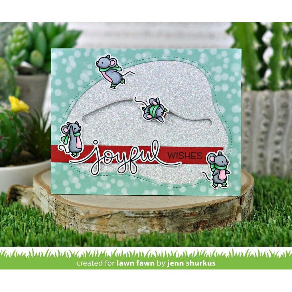 Lawn Fawn - Clear Stamps - Mice on Ice-ScrapbookPal