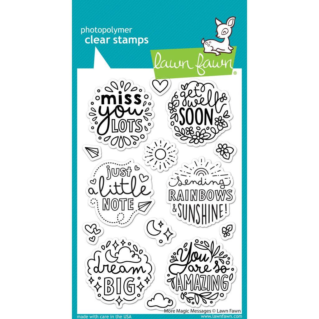 Lawn Fawn - Clear Stamps - More Magic Messages-ScrapbookPal