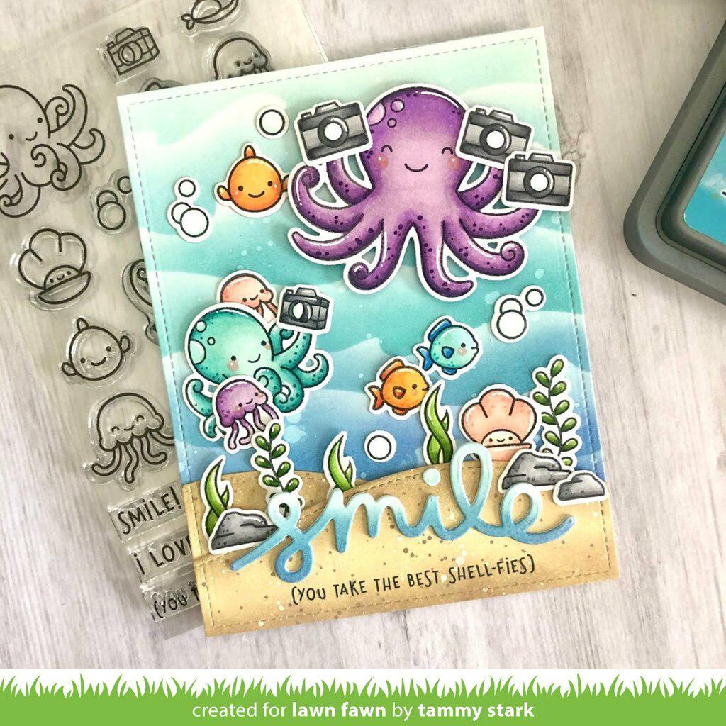 Lawn Fawn - Clear Stamps - Ocean Shell-fie-ScrapbookPal