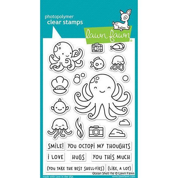 Lawn Fawn - Clear Stamps - Ocean Shell-fie-ScrapbookPal