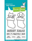 Lawn Fawn - Clear Stamps - Pawsitive Christmas-ScrapbookPal