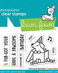 Lawn Fawn - Clear Stamps - Pawsome Birthday-ScrapbookPal