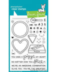 Lawn Fawn - Clear Stamps - Pizza My Heart-ScrapbookPal