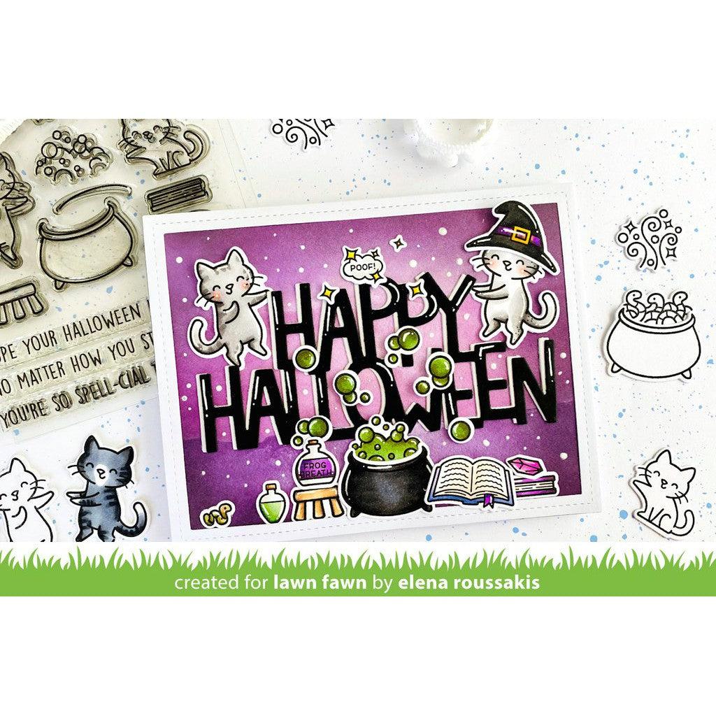 Lawn Fawn - Clear Stamps - Purrfectly Wicked Add-On-ScrapbookPal