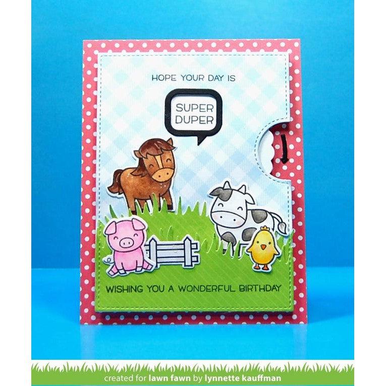 Lawn Fawn - Clear Stamps - Reveal Wheel Sentiments-ScrapbookPal