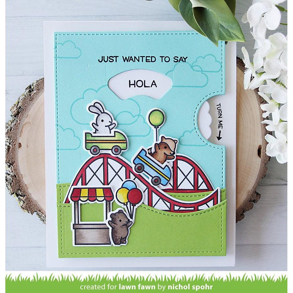 Lawn Fawn - Clear Stamps - Reveal Wheel Sentiments-ScrapbookPal