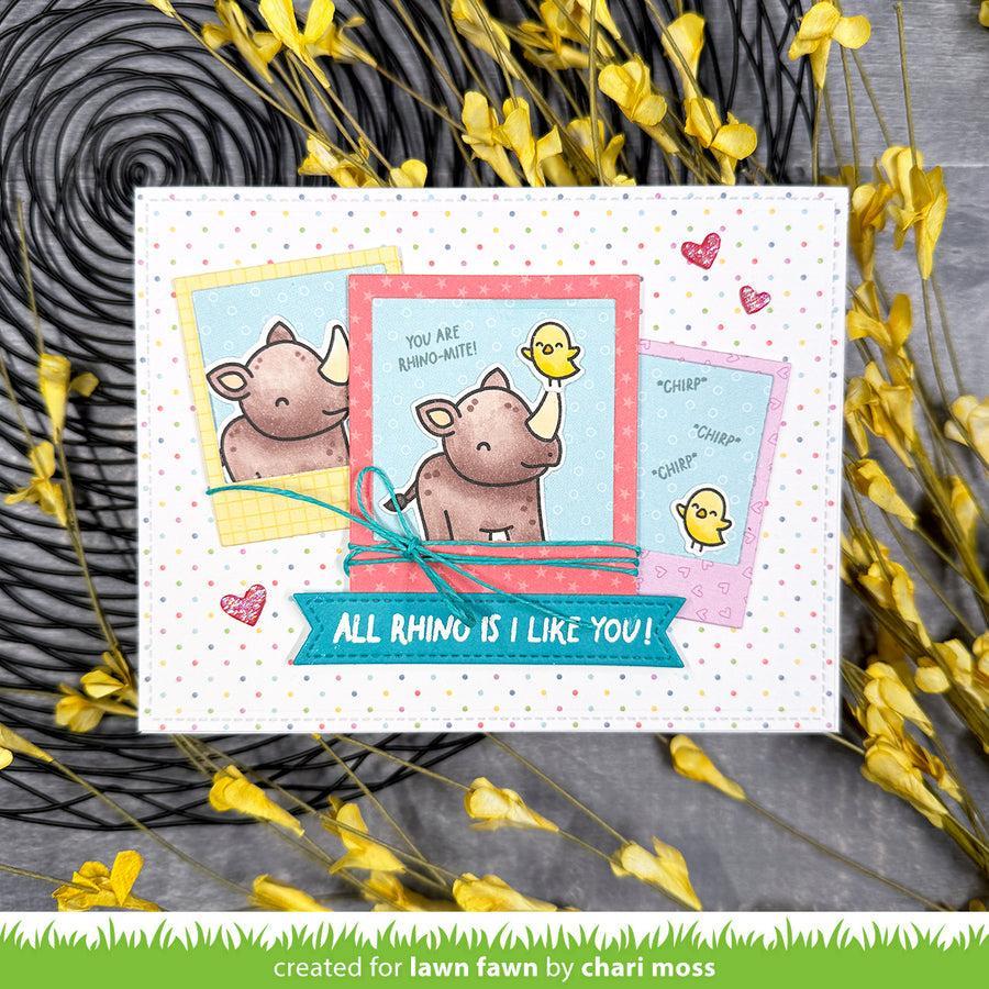 Lawn Fawn - Clear Stamps - Rhino-Mite!-ScrapbookPal