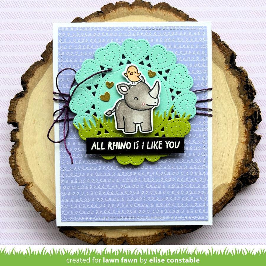 Lawn Fawn - Clear Stamps - Rhino-Mite!-ScrapbookPal