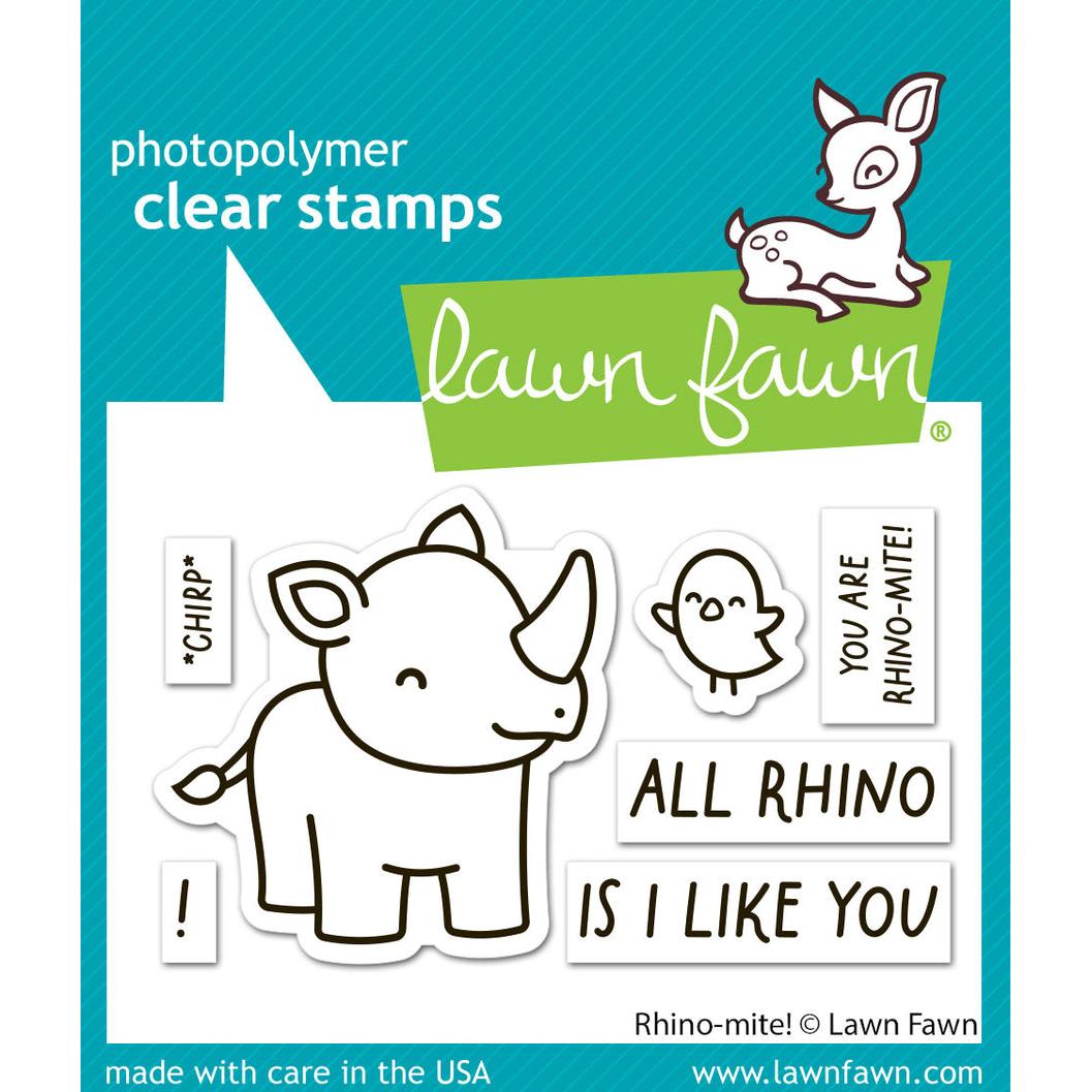 Lawn Fawn - Clear Stamps - Rhino-Mite!-ScrapbookPal