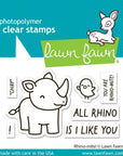 Lawn Fawn - Clear Stamps - Rhino-Mite!-ScrapbookPal