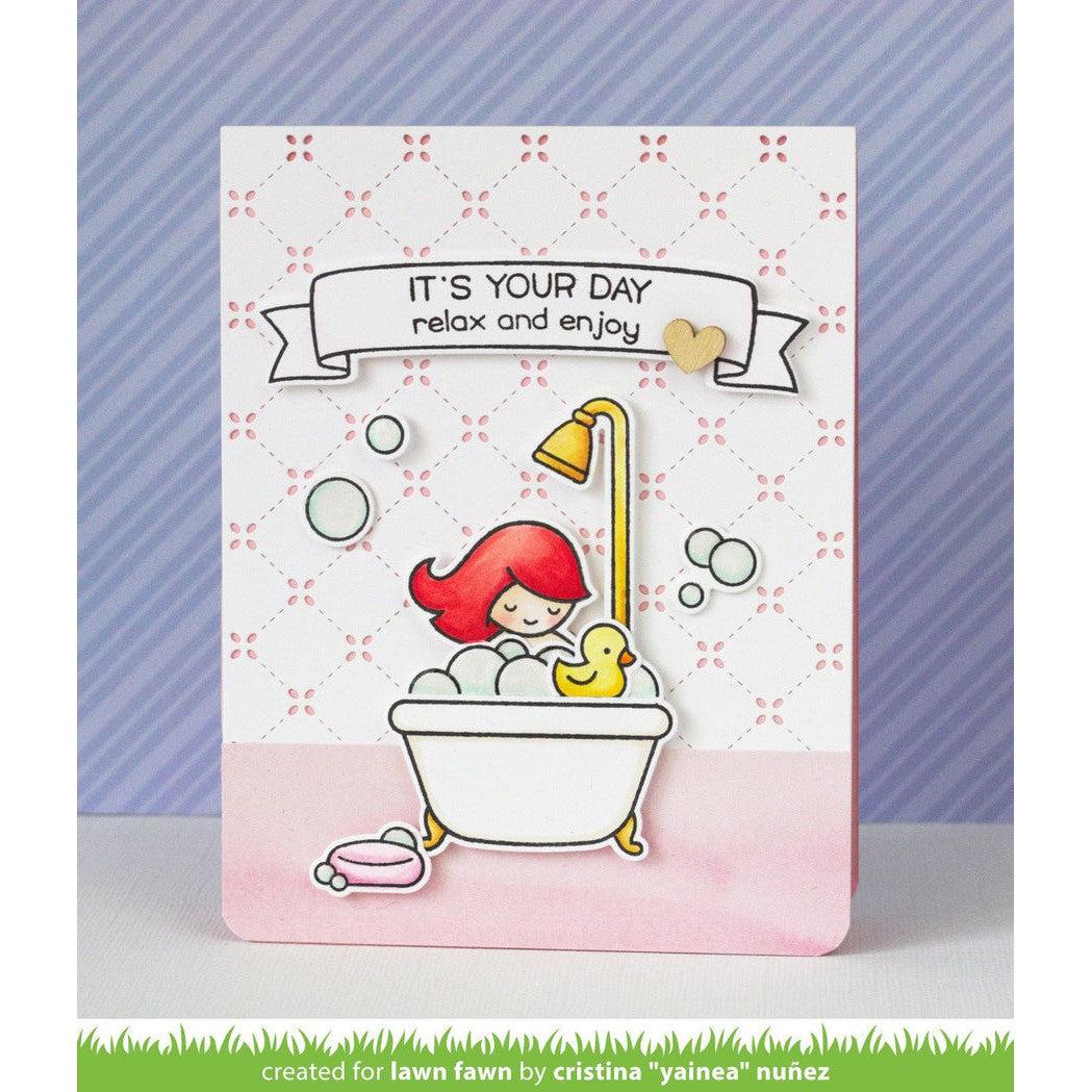 Lawn Fawn - Clear Stamps - Rub-A-Dub-Dub-ScrapbookPal