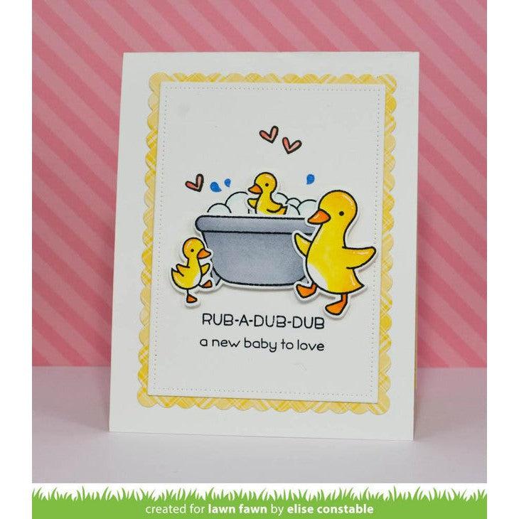 Lawn Fawn - Clear Stamps - Rub-A-Dub-Dub-ScrapbookPal