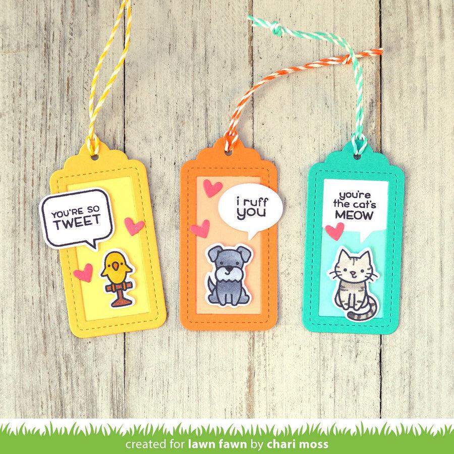 Lawn Fawn - Clear Stamps - Say What? Pets-ScrapbookPal