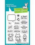 Lawn Fawn - Clear Stamps - Say What? Pets-ScrapbookPal