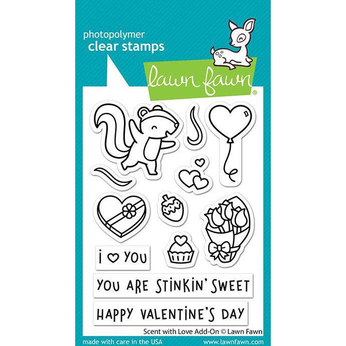 Lawn Fawn - Clear Stamps - Scent With Love Add-On-ScrapbookPal