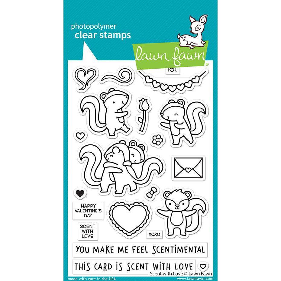 Lawn Fawn - Clear Stamps - Scent With Love-ScrapbookPal