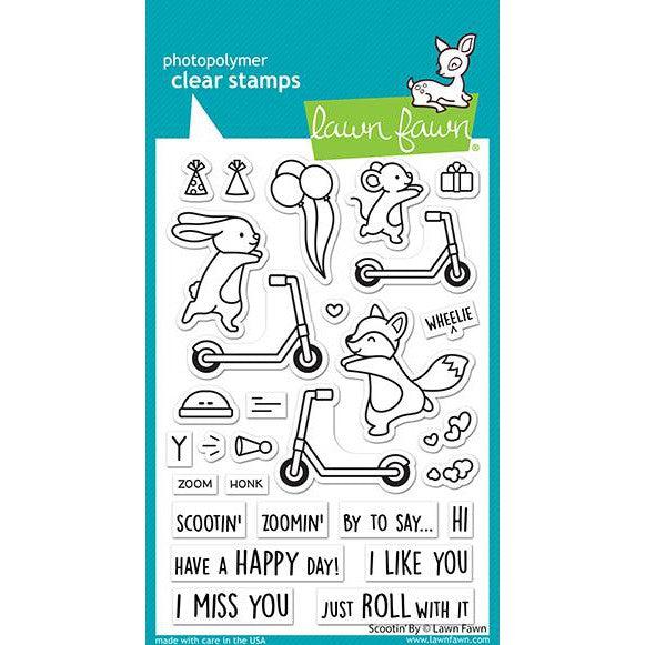 Lawn Fawn - Clear Stamps - Scootin&#39; By-ScrapbookPal