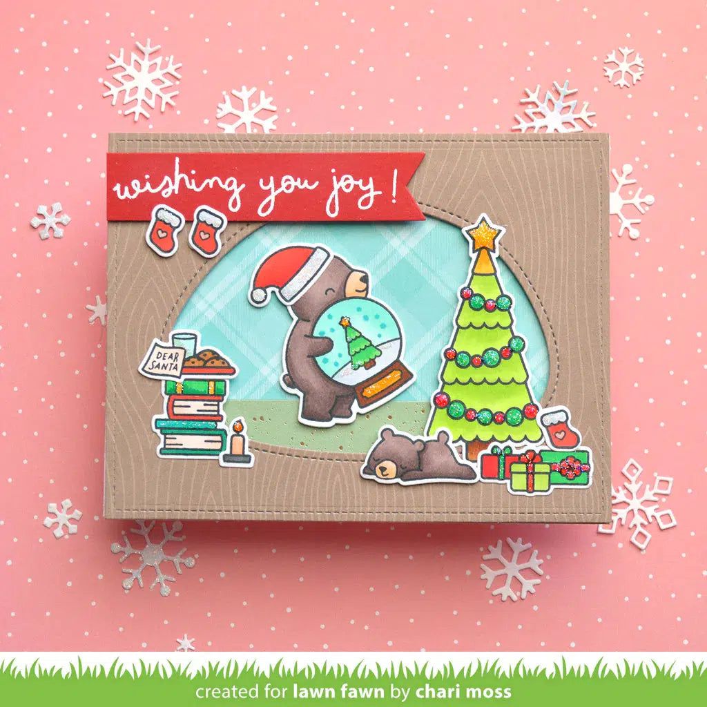 Lawn Fawn - Clear Stamps - Scribbled Sentiments: Winter-ScrapbookPal