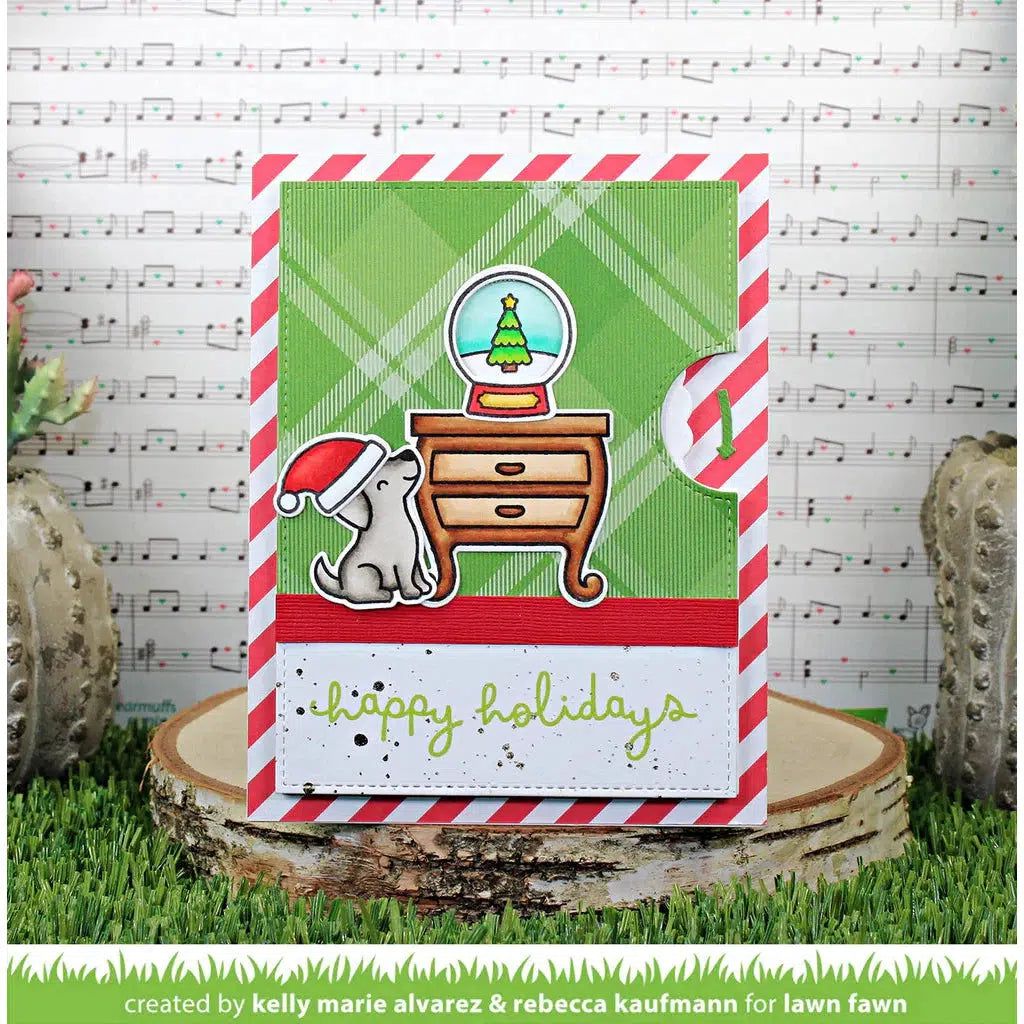 Lawn Fawn - Clear Stamps - Scribbled Sentiments: Winter-ScrapbookPal