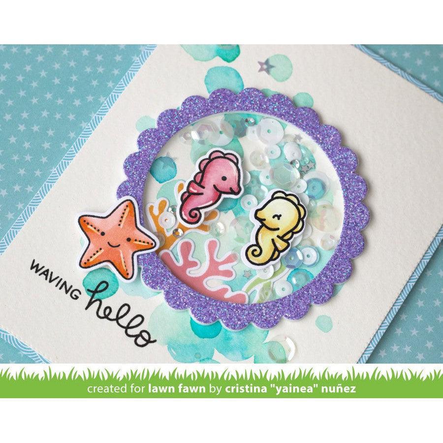 Lawn Fawn - Clear Stamps - Seahorsin&#39; Around-ScrapbookPal