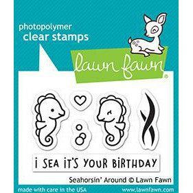 Lawn Fawn - Clear Stamps - Seahorsin&#39; Around-ScrapbookPal