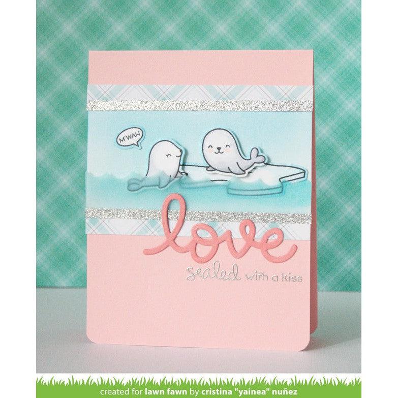 Lawn Fawn - Clear Stamps - Sealed with a Kiss-ScrapbookPal