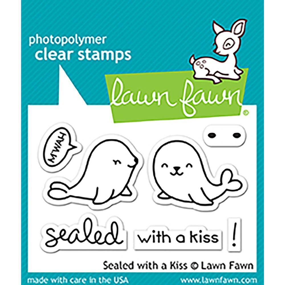 Lawn Fawn - Clear Stamps - Sealed with a Kiss-ScrapbookPal