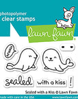 Lawn Fawn - Clear Stamps - Sealed with a Kiss-ScrapbookPal