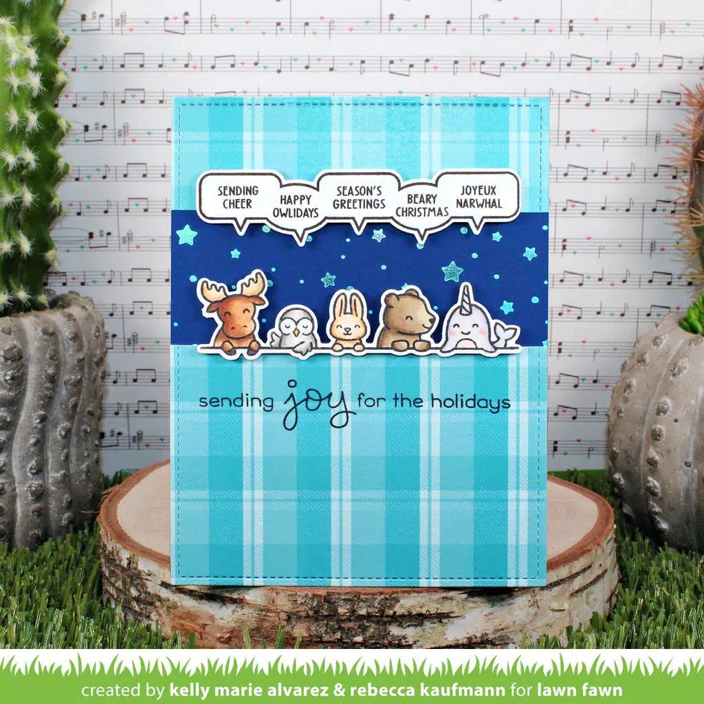 Lawn Fawn - Clear Stamps - Simply Celebrate Winter Critters-ScrapbookPal