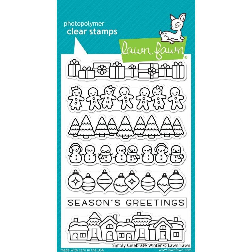 Lawn Fawn - Clear Stamps - Simply Celebrate Winter-ScrapbookPal