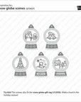 Lawn Fawn - Clear Stamps - Snow Globe Scenes-ScrapbookPal