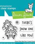 Lawn Fawn - Clear Stamps - Snow One Like You-ScrapbookPal