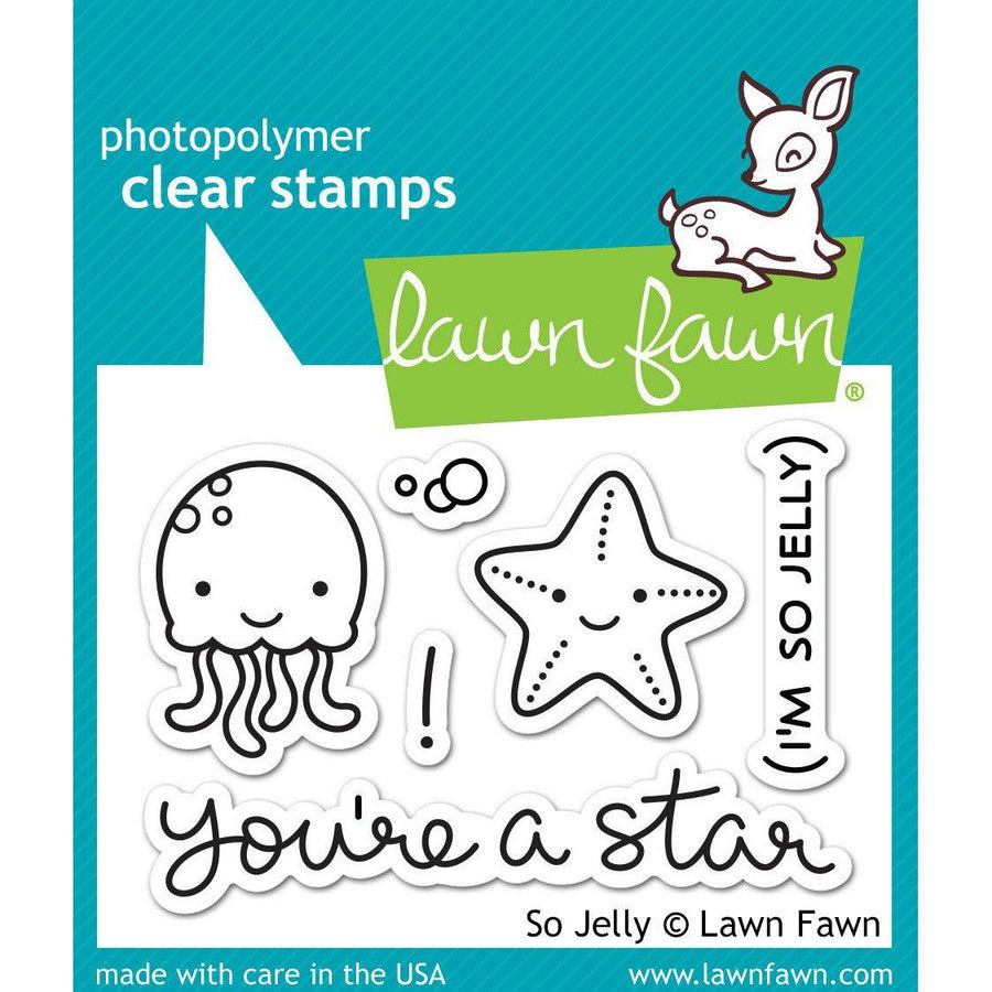 Lawn Fawn - Clear Stamps - So Jelly-ScrapbookPal