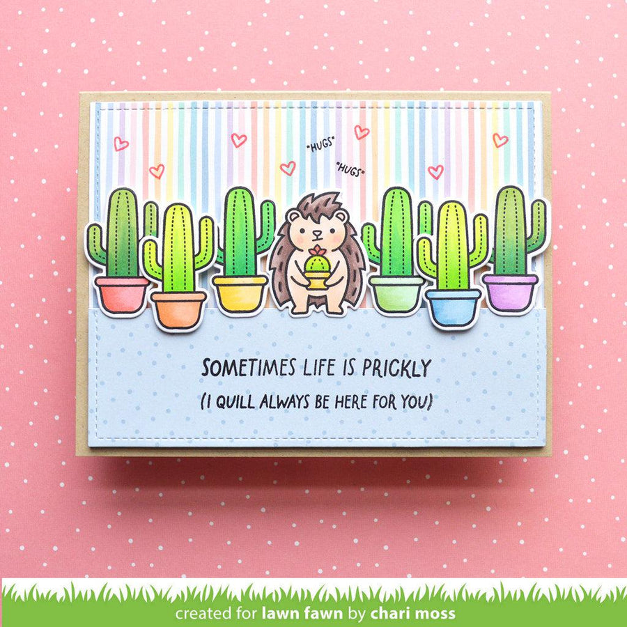 Lawn Fawn - Clear Stamps - Sometimes Life Is Prickly-ScrapbookPal