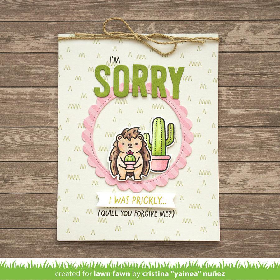 Lawn Fawn - Clear Stamps - Sometimes Life Is Prickly-ScrapbookPal