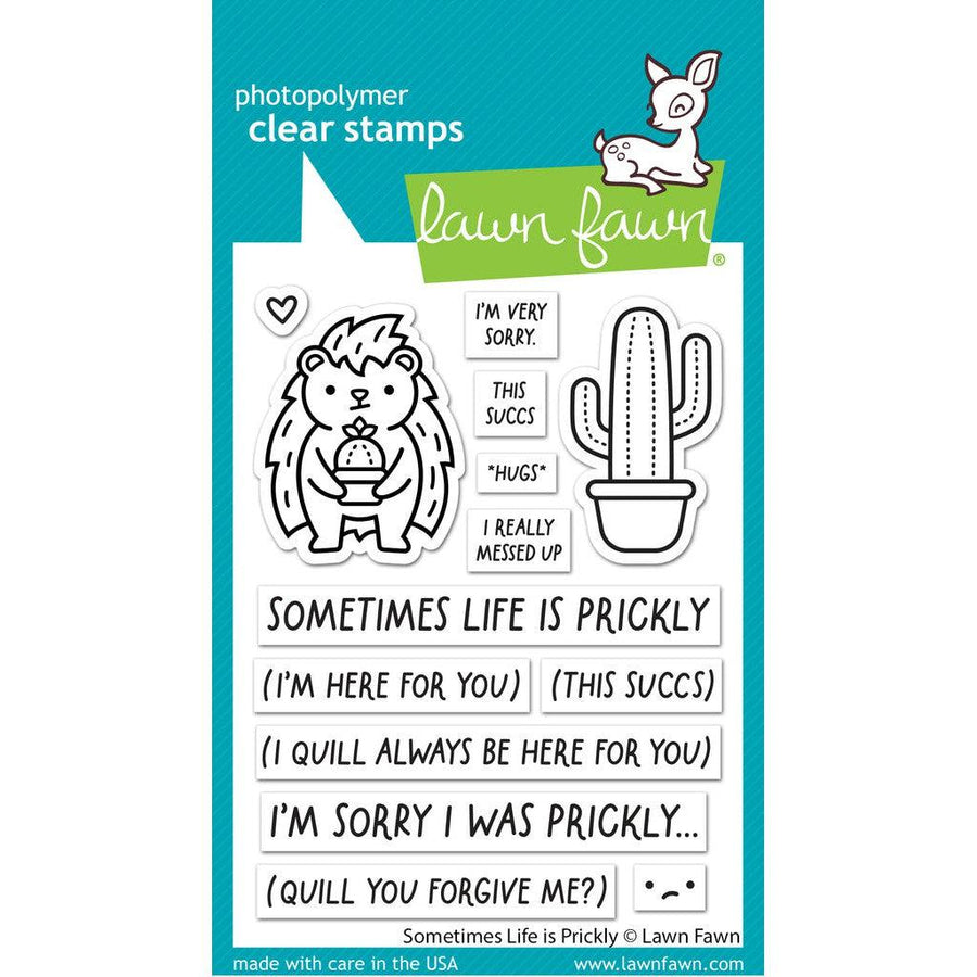 Lawn Fawn - Clear Stamps - Sometimes Life Is Prickly