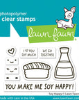 Lawn Fawn - Clear Stamps - Soy Happy-ScrapbookPal