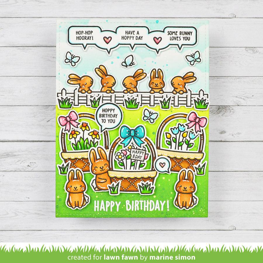 Lawn Fawn - Clear Stamps - Spring Basket Add-On: Birthday-ScrapbookPal