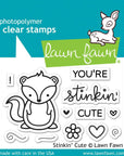 Lawn Fawn - Clear Stamps - Stinkin' Cute-ScrapbookPal