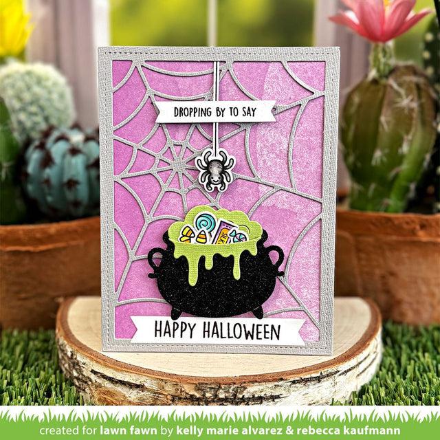 Lawn Fawn - Clear Stamps - Sweet Spiders-ScrapbookPal