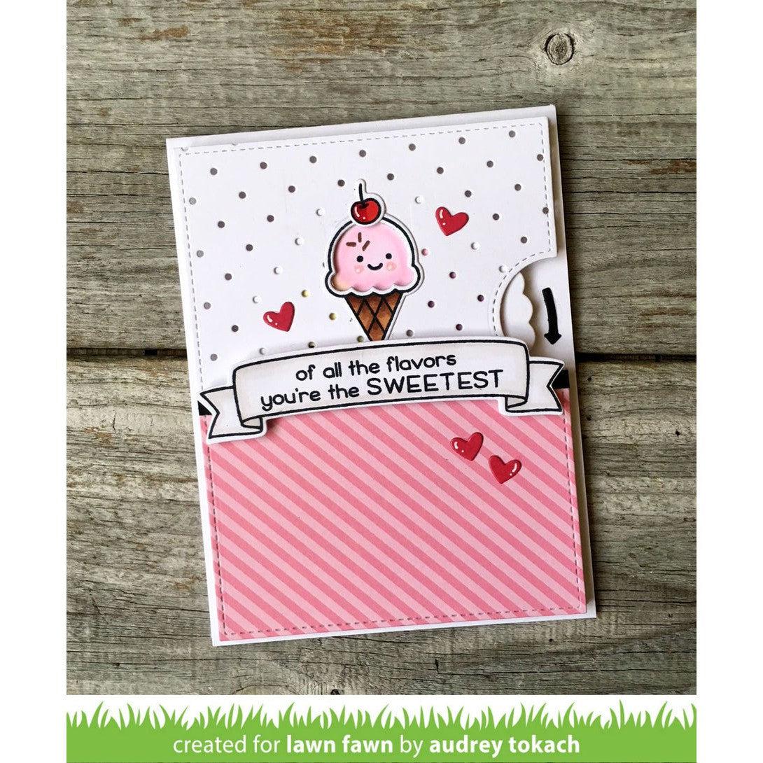 Lawn Fawn - Clear Stamps - Sweetest Flavor-ScrapbookPal