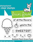 Lawn Fawn - Clear Stamps - Sweetest Flavor-ScrapbookPal