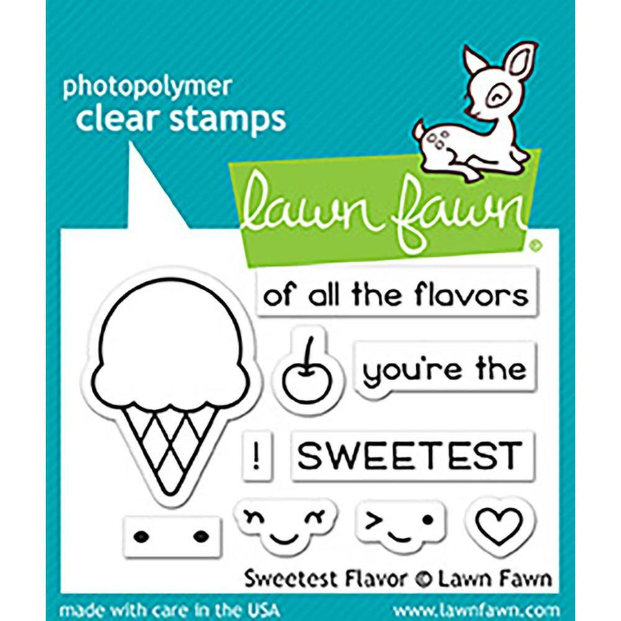 Lawn Fawn - Clear Stamps - Sweetest Flavor-ScrapbookPal